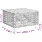 Preview: Gartentisch Schwarz 55x55x36 cm Poly Rattan Akazienholz