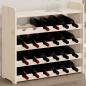 Preview: ARDEBO.de - Weinregal mit Oberplatte 67,5x25x60 cm Massivholz Kiefer