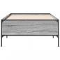 Preview: Bettgestell Grau Sonoma 75x190 cm Holzwerkstoff und Metall