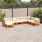 Preview: 8-tlg. Garten-Sofagarnitur Wachsbraun Massivholz Kiefer