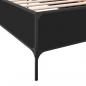 Preview: Bettgestell Schwarz 75x190 cm Holzwerkstoff und Metall