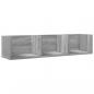 Preview: Wandschrank Grau Sonoma-Eiche 75x18x16,5 cm Holzwerkstoff