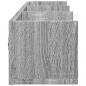 Preview: Wandschrank Grau Sonoma-Eiche 75x18x16,5 cm Holzwerkstoff