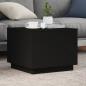 Preview: ARDEBO.de - Couchtisch mit LED-Leuchten Schwarz 50x50x40 cm