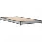 Preview: Bettgestell Grau Sonoma 90x190 cm Holzwerkstoff und Metall