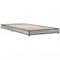 Preview: Bettgestell Grau Sonoma 90x190 cm Holzwerkstoff und Metall