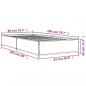 Preview: Bettgestell Sonoma-Eiche 90x200 cm Holzwerkstoff und Metall