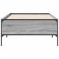 Preview: Bettgestell Grau Sonoma 90x190 cm Holzwerkstoff und Metall