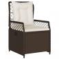 Preview: Gartensessel 2 Stk. Verstellbar Braun Poly Rattan