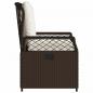 Preview: Gartensessel 2 Stk. Verstellbar Braun Poly Rattan