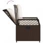 Preview: Gartensessel 2 Stk. Verstellbar Braun Poly Rattan