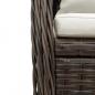 Preview: Gartensessel 2 Stk. Verstellbar Braun Poly Rattan