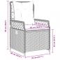 Preview: Gartensessel 2 Stk. Verstellbar Braun Poly Rattan