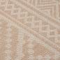 Preview: Outdoor-Teppich Flachgewebe 80x150 cm Braun Gestreift