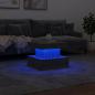 Preview: Couchtisch mit LED-Leuchten Grau Sonoma 50x50x40 cm