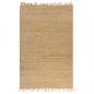 Preview: ARDEBO.de - Handgewebter Teppich Jute 120 x 180 cm Natur 