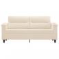 Preview: 2-Sitzer-Sofa Beige 140 cm Mikrofasergewebe