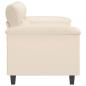 Preview: 2-Sitzer-Sofa Beige 140 cm Mikrofasergewebe