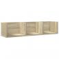 Preview: Wandschrank Sonoma-Eiche 75x18x16,5 cm Holzwerkstoff