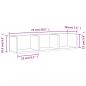 Preview: Wandschrank Sonoma-Eiche 75x18x16,5 cm Holzwerkstoff