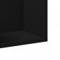 Preview: Wandschrank Schwarz 75x18x16,5 cm Holzwerkstoff