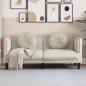 Preview: ARDEBO.de - Sofa mit Kissen 2-Sitzer Creme Samt