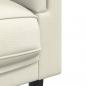 Preview: Sofa mit Kissen 2-Sitzer Creme Samt