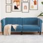 Preview: ARDEBO.de - Sofa 2-Sitzer Blau Samt