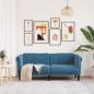 Preview: Sofa 2-Sitzer Blau Samt