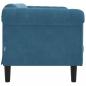 Preview: Sofa 2-Sitzer Blau Samt