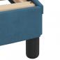 Preview: Bett mit Matratze Blau 140x190 cm Samt