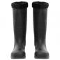 Preview: Gummistiefel mit Herausnehmbarem Innenfutter Schwarz Gr. 45 PVC