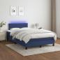 Preview: Boxspringbett mit Matratze & LED Blau 120x190 cm Stoff