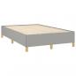 Preview: Boxspringbett mit Matratze & LED Hellgrau 120x190 cm Stoff