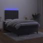 Preview: Boxspringbett mit Matratze & LED Schwarz 120x190 cm Samt