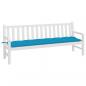 Preview: Gartenbank-Auflage Hellblau 200x50x7 cm Oxford-Gewebe