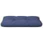 Preview: Palettenkissen Marineblau 80x40x12 cm Stoff