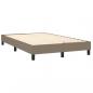 Preview: Boxspringbett mit Matratze & LED Taupe 120x190 cm Stoff