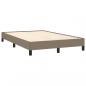 Preview: Boxspringbett mit Matratze Taupe 120x190 cm Stoff