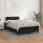 Preview: Boxspringbett mit Matratze Schwarz 120x190 cm Kunstleder