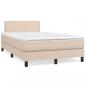 Preview: ARDEBO.de - Boxspringbett Matratze Cappuccino-Braun 120x190 cm Kunstleder