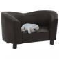 Preview: ARDEBO.de - Hundesofa Braun 67x41x39 cm Kunstleder 