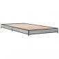 Preview: Bettgestell Grau Sonoma 90x200 cm Holzwerkstoff und Metall