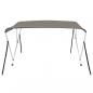 Preview: 3-Bow Bimini-Top Grau 184x189x135 cm