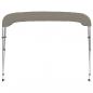 Preview: 3-Bow Bimini-Top Grau 184x189x135 cm