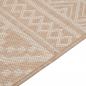 Preview: Outdoor-Teppich Flachgewebe 80x250 cm Braun Gestreift