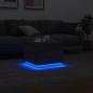 Preview: Couchtisch mit LED-Leuchten Grau Sonoma 50x50x40 cm