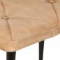 Preview: Schaukelstuhl mit Hocker Creme Vintage Canvas