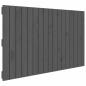 Preview: Wand-Kopfteil Grau 108x3x60 cm Massivholz Kiefer