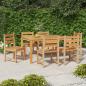 Preview: ARDEBO.de - Gartenstühle 6 Stk. Massivholz Teak